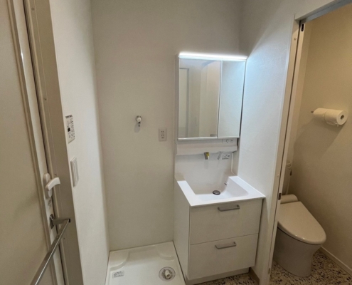 洗面化粧台の入れ替え後