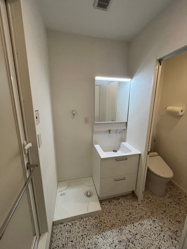 洗面化粧台の入れ替え後